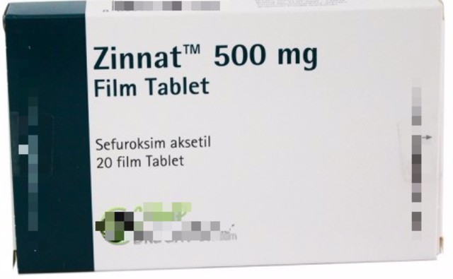 慎防 Zinnat 500mg 假藥。（示意圖源：互聯網）