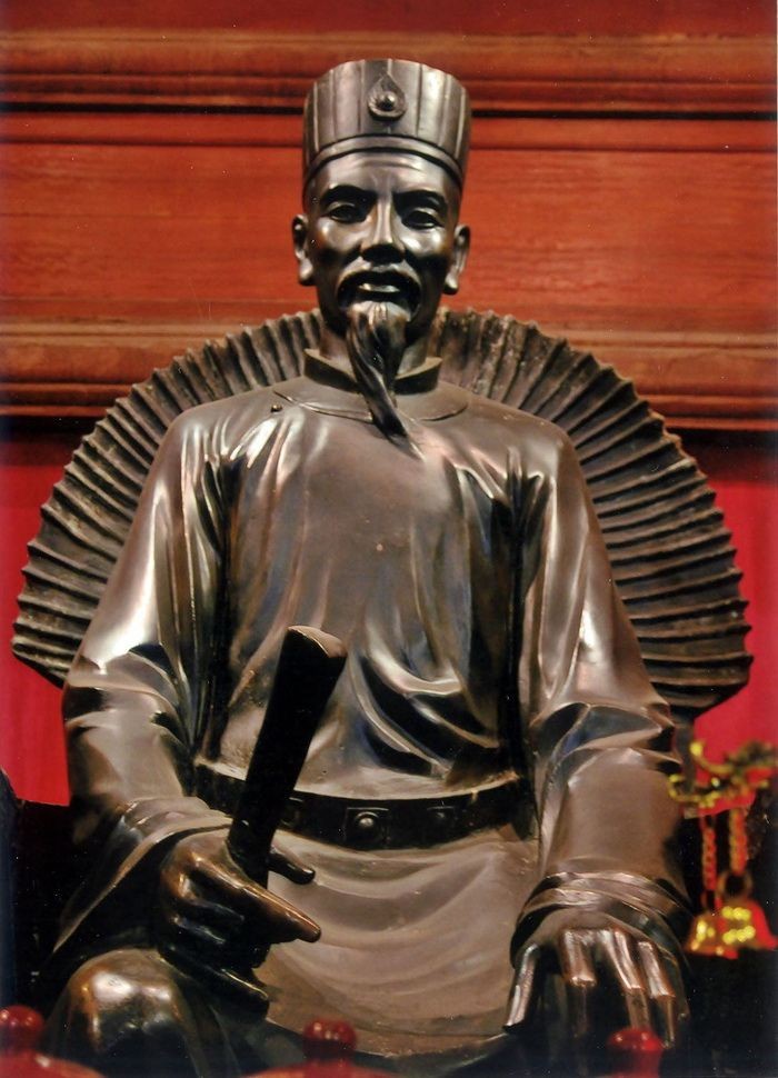 文廟-國子監內的朱文安先師塑像。（圖源：文廟-國子監）