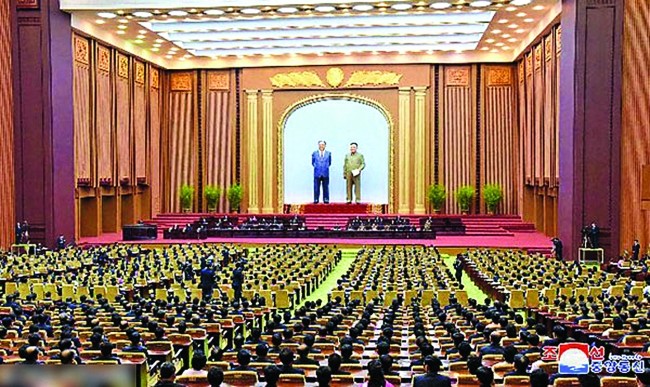 朝鮮最高人民會議11日在平壤召開。（圖源：互聯網）