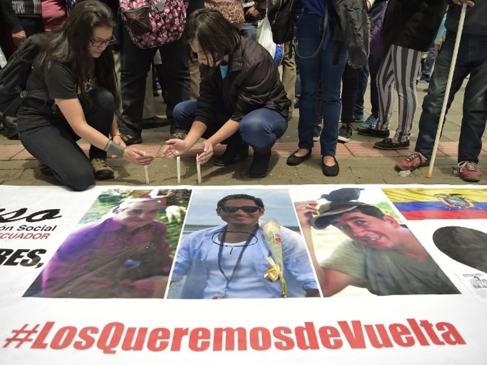 厄瓜多爾總統證實，3名被綁架記者已遭殺害。（圖源：AFP）