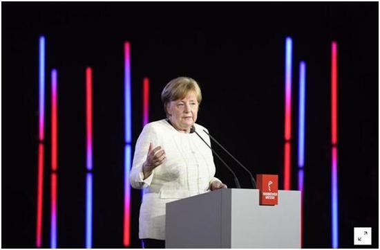 德國總理安吉拉默克爾在其訪美與特朗普總統舉行會談之前，強調了自由貿易的重要性，並對歐盟與墨西哥新“升級”的貿易協議表示歡迎。（圖源：互聯網）
