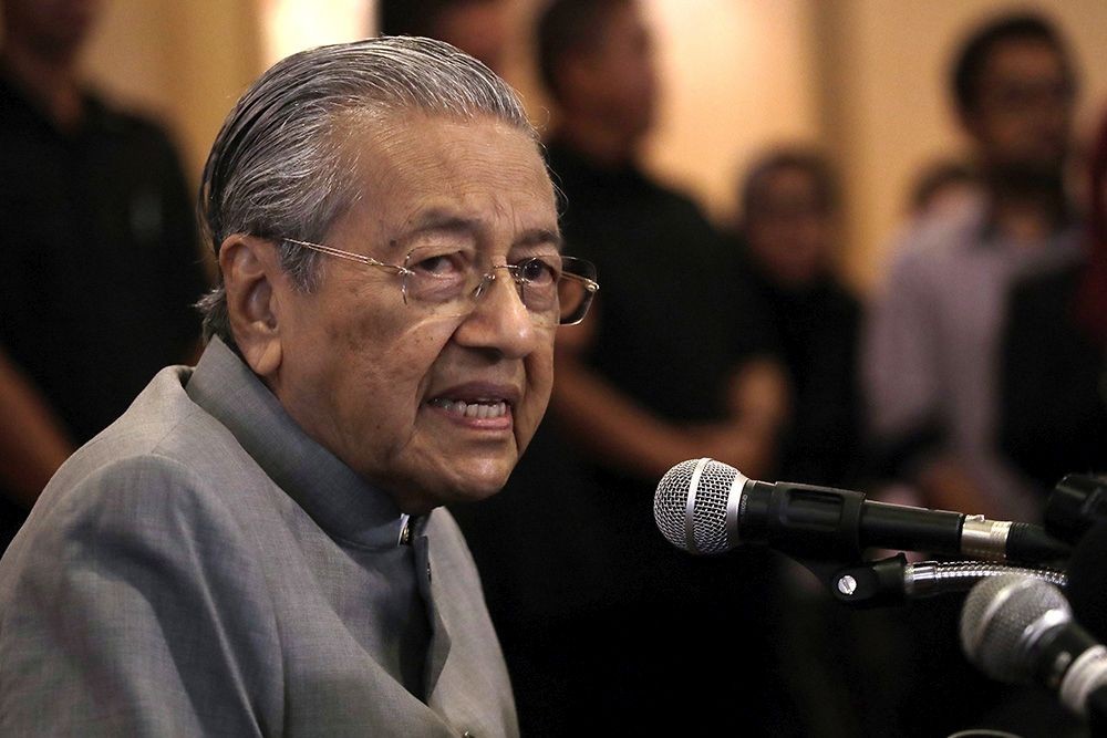 圖為馬來西亞總理馬哈蒂爾。（圖源：AP）