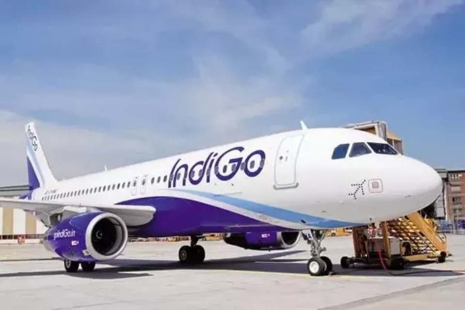 圖為印度靛藍航空(IndiGo Airlines)客機一瞥。（圖源：互聯網）
