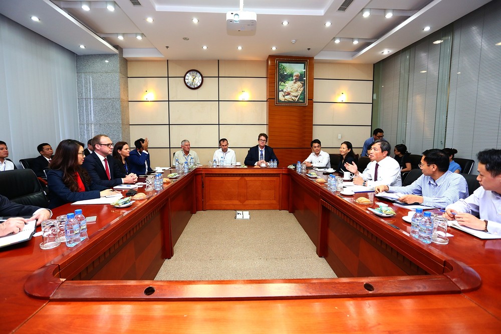 圖為澳洲政府與越南工商部配合舉辦的2018年越、澳能源會議現場一隅。（圖源：賢英）