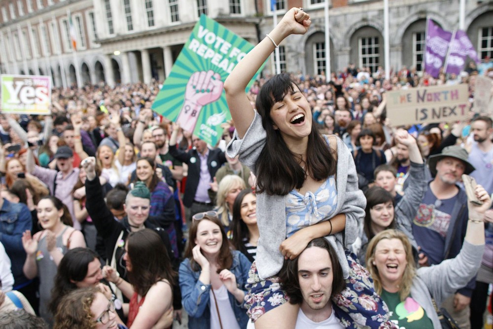 愛爾蘭通過廢除墮胎禁令。（圖源：AP）