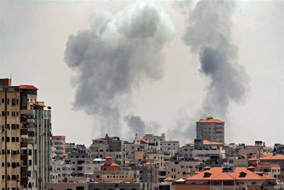 以色列遭來自加沙地帶火箭彈襲擊。（圖源：AFP）
