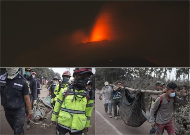 富埃戈火山噴發遇難人數已升至25人，300人受傷。（圖源：AP）