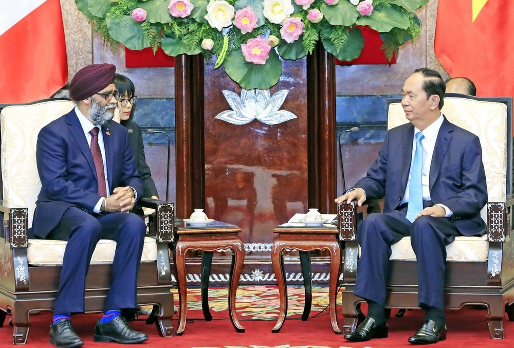 國家主席陳大光接見哈吉特部長。（圖源：顏創）