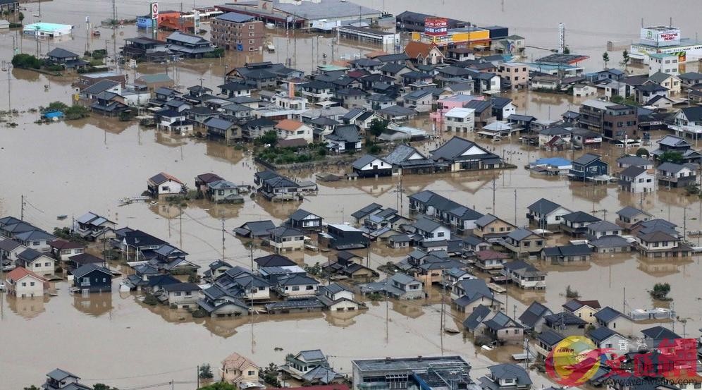 日本警察廳12日發佈消息稱，西日本暴雨災區14府縣的死亡人數達到200人。（圖源：AFP）