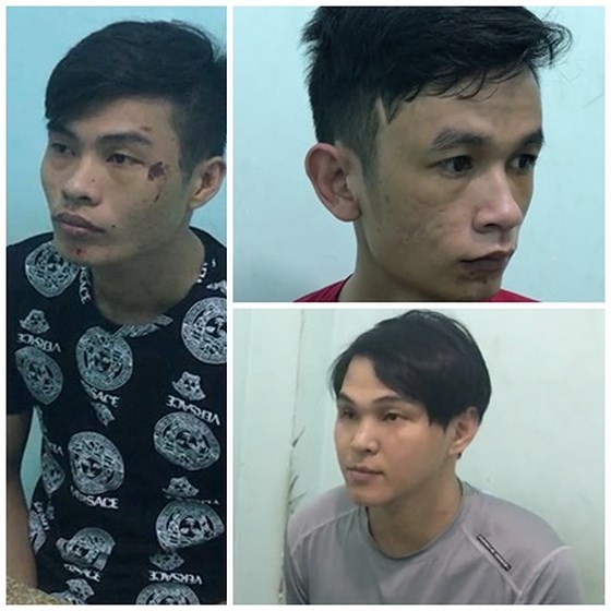 被抓獲的3名劫匪。