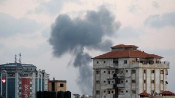 以軍繼續對加沙進行轟炸。（圖源：路透社）