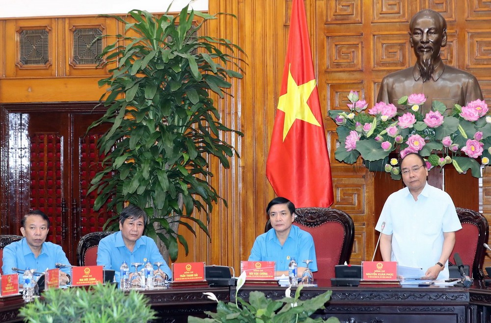 政府總理阮春福主持會議。（圖源：統一）