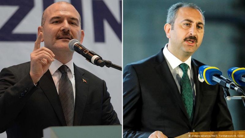 左圖為土耳其內政部長蘇萊曼‧索伊盧；右圖為土耳其司法部長阿卜杜勒哈米德‧古爾。（圖源：互聯網）