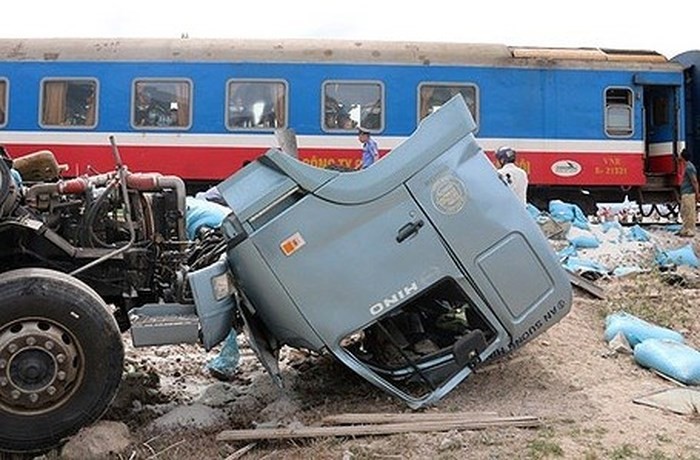 該起鐵路交通事故現場。（圖源：海洋）