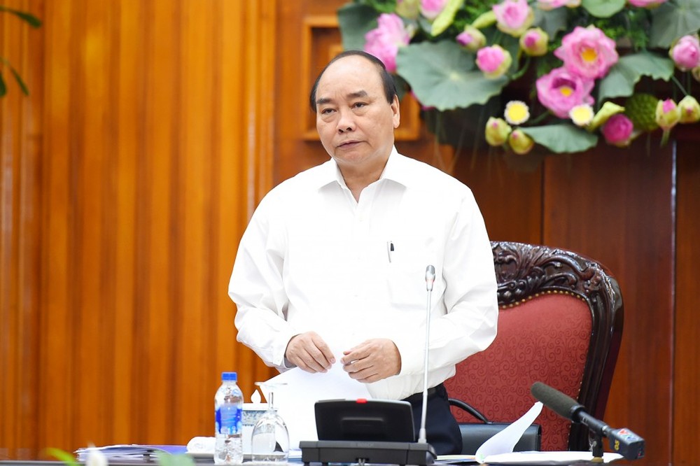 政府總理阮春福主持 701 指委會會議並發表講話。（圖源：光孝）