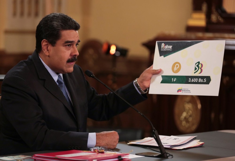 8月17日晚，委內瑞拉總統馬杜羅宣佈，石油幣今後將作為該國的國際記賬單位，一個石油幣將等於3600主權玻利瓦爾。（圖源：路透社）