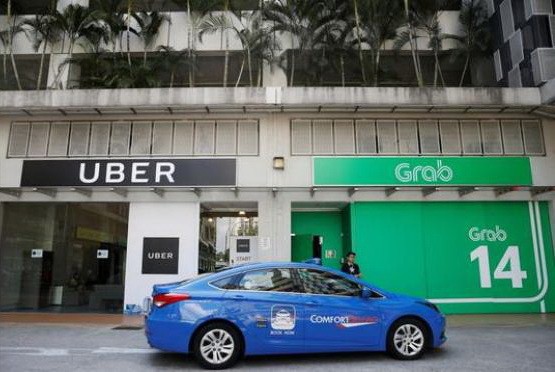 新加坡反壟斷機構因為打車公司Uber與Grab的合併交易對兩家公司總計罰款1300萬新元(約合950萬美元)。（示意圖源：互聯網）