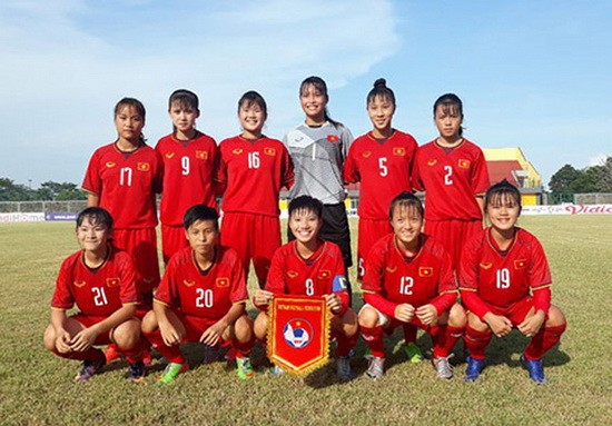 越南U16女足隊。