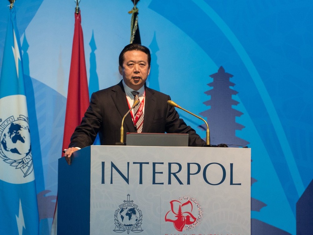 孟宏偉是第一個擔任國際刑警組織主席的中國官員。（圖源：新華網）