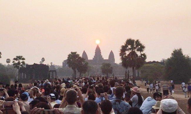 柬埔寨今年將吸引到訪國際遊客 620 萬人次。圖為柬埔寨的著名景區吳哥窟。（圖源：互聯網）