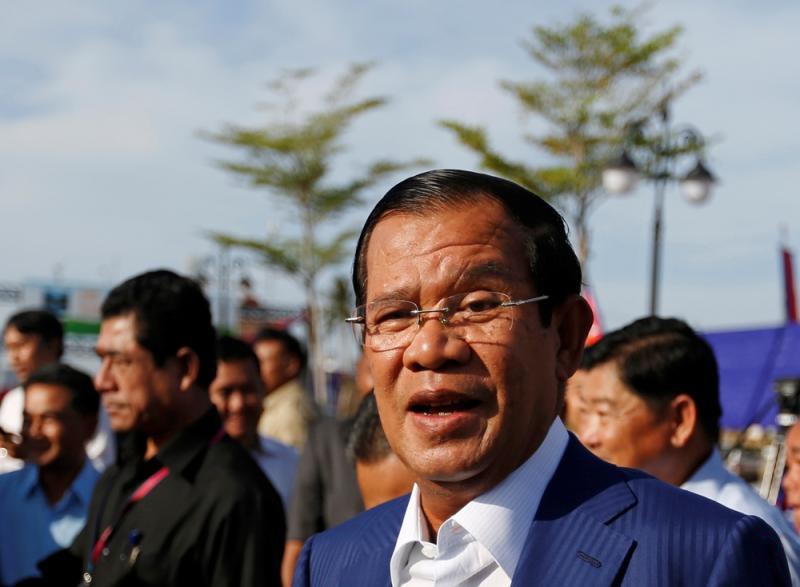 柬埔寨首相洪森。（圖源：路透社）