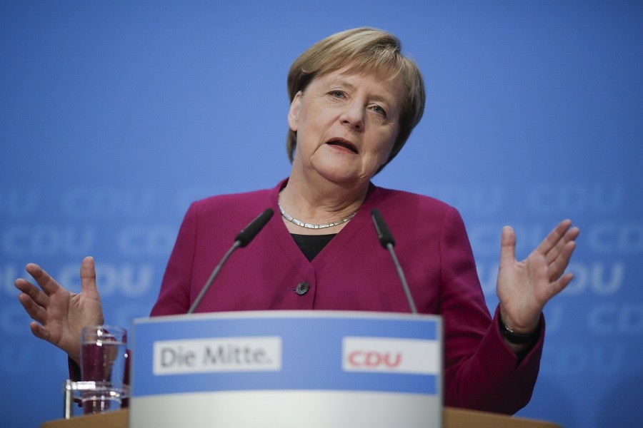德國總理默克爾稱自己12月不會競選基民盟黨主席。（圖源：AP）