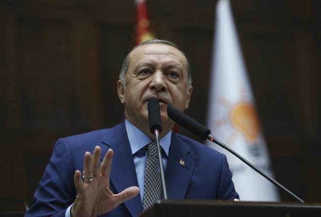 土耳其總統埃爾多安宣佈，土方已將卡舒吉遇害案相關錄音交給沙美德法英等國。（圖源：AP）