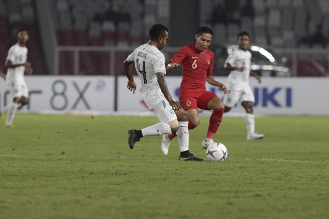 印尼-東帝汶比賽一瞥。（圖源：AFF Cup）