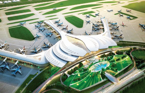 隆城機場 2020 年底動工興建。圖為隆城機場效果圖。（圖源：互聯網）