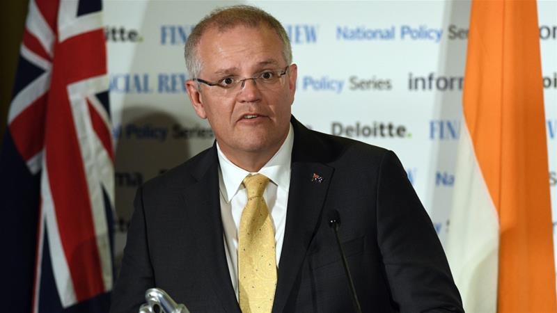 澳總理莫里森宣佈，被定罪為恐怖份子的澳大利亞人如果擁有雙重國籍，將會自動被剝奪澳大利亞公民身份。（圖源：AFP）