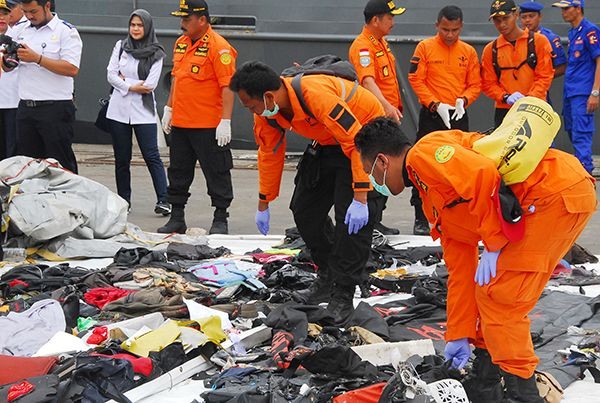 印尼獅航空難遇難者身份鑑別工作結束125人身份確認，仍有64名遇難者未能鑑別身份。（圖源：互聯網）