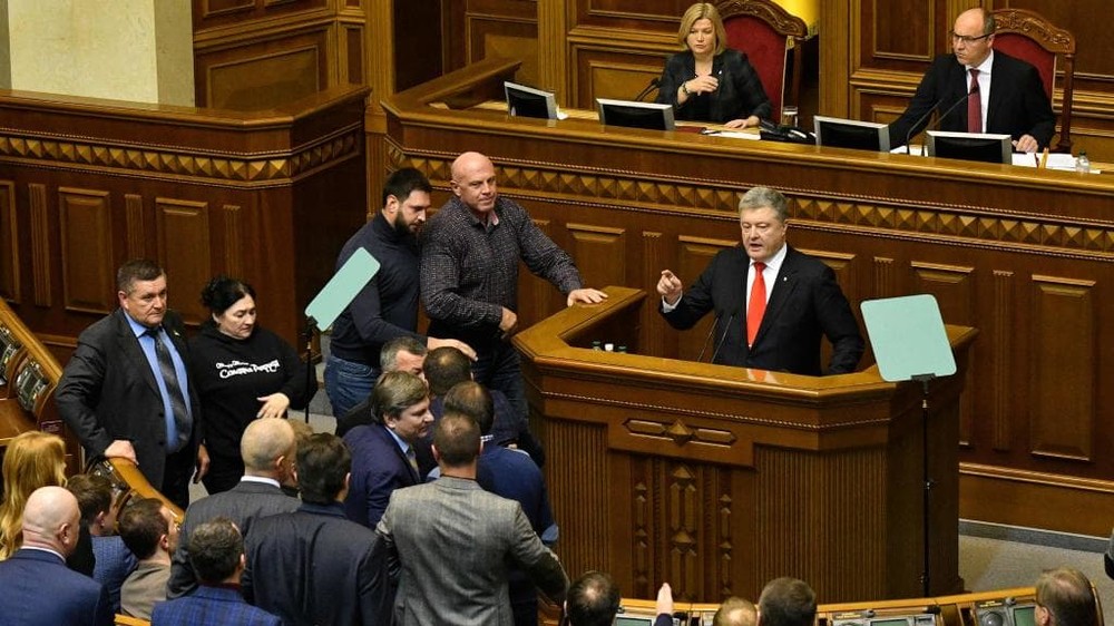 波羅申科宣佈烏克蘭戒嚴。（圖源：AFP）