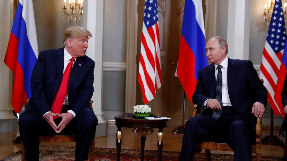 俄美總統將於 G20 峰會期間會晤。圖為7月16日，美國總統特朗普與俄羅斯總統普京在芬蘭赫爾辛基舉行會晤。（圖源：路透社）