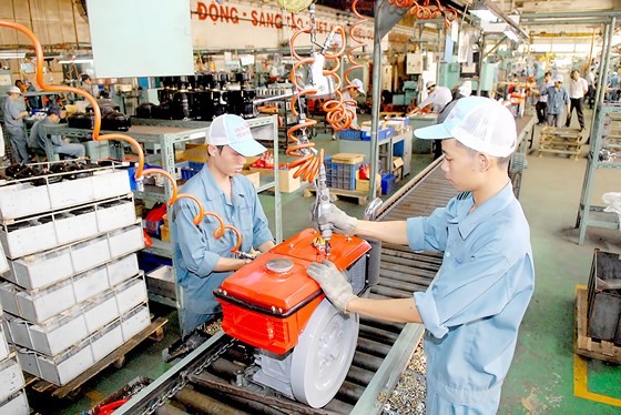 越南發動機和農業機械總公司的生產線。