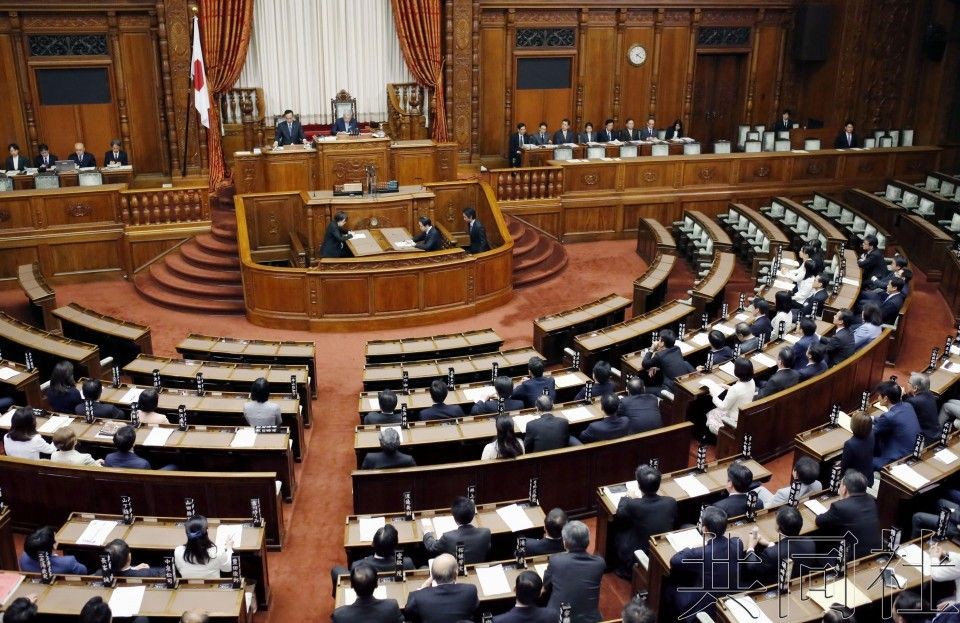日本國會通過《入管法》修正案。（圖源：共同社）