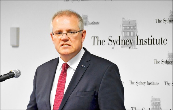 澳洲總理莫里森15日表示澳洲正式承認西耶路撒冷是以色列首都，但暫時不會搬遷大使館。（圖源：EPA）
