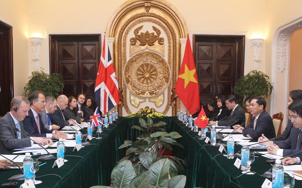 越英外交部副部長級政治諮詢會議現場。（圖源：林慶）