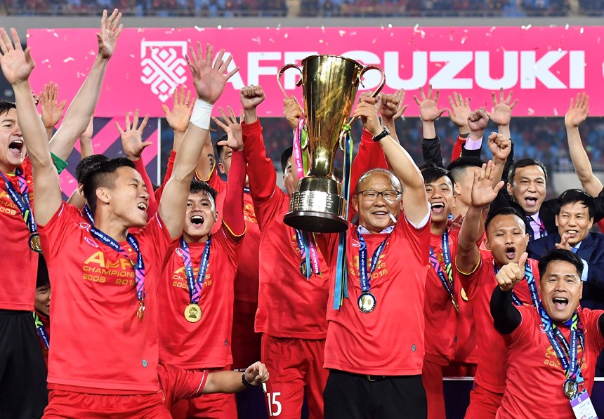 越南國足奪得鈴木盃冠軍。（圖源：互聯網）