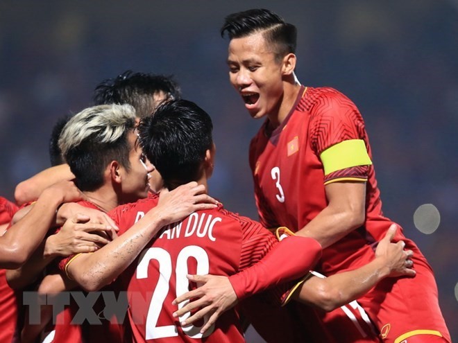 越南隊以４比２擊敗菲律賓隊。（圖源：越通社）