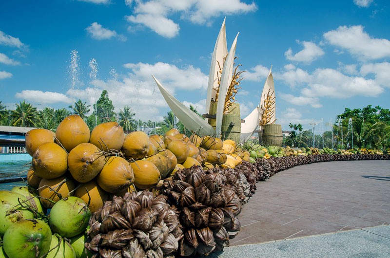 2019年第五次“檳椥省椰子盛會”將從今年11月14至18日舉行。圖為上屆椰子盛會的椰子街一瞥。（圖源：檳椥報）