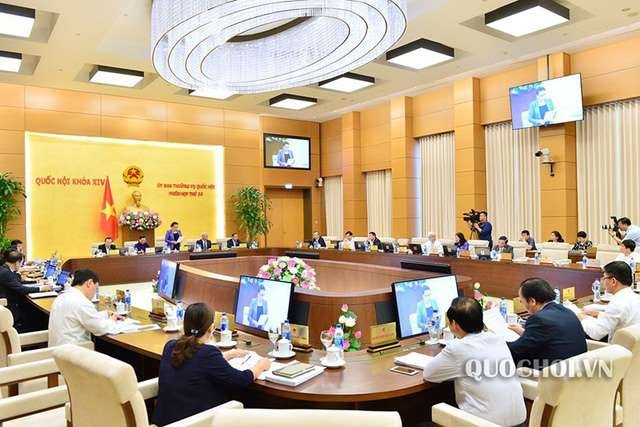 國會常務委員會第三十三次會議現場。（圖源：Quochoi.vn）