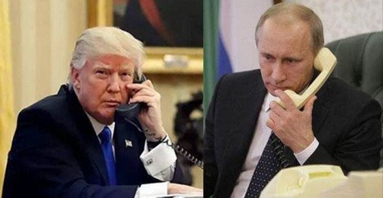 俄羅斯總統普京與美國總統特朗普3日通電話，就雙邊及國際問題進行討論。（圖源：互聯網）
