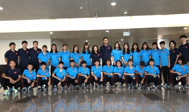 　　越南U15女足啟程赴泰國參加2019東南亞女足錦標賽。（圖源：互聯網）