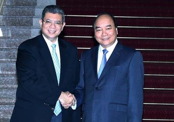 阮春福總理接見賽夫丁‧阿都拉外長。（圖源：越通社）