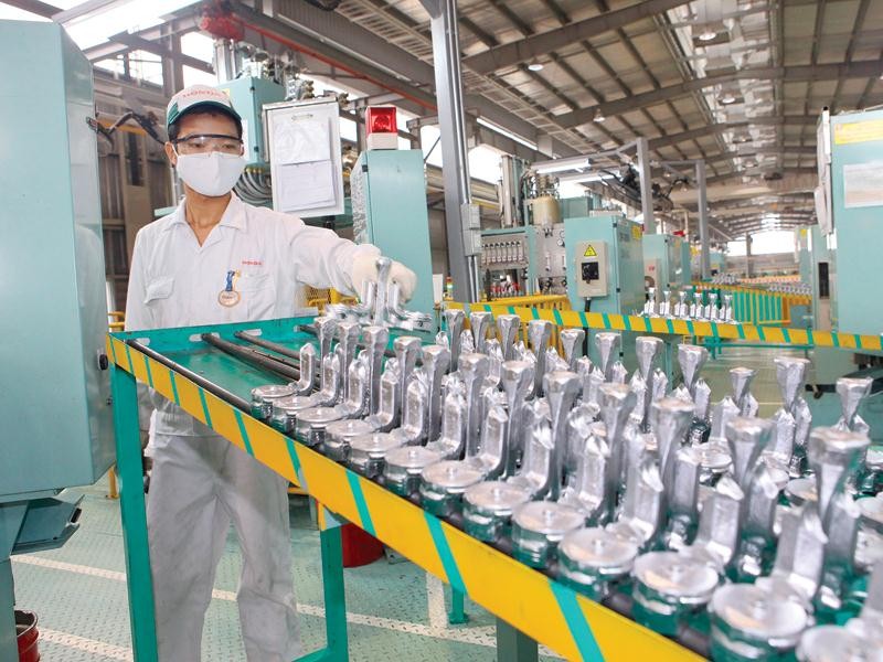 位於永福省的越南漢達公司生產車間一瞥。