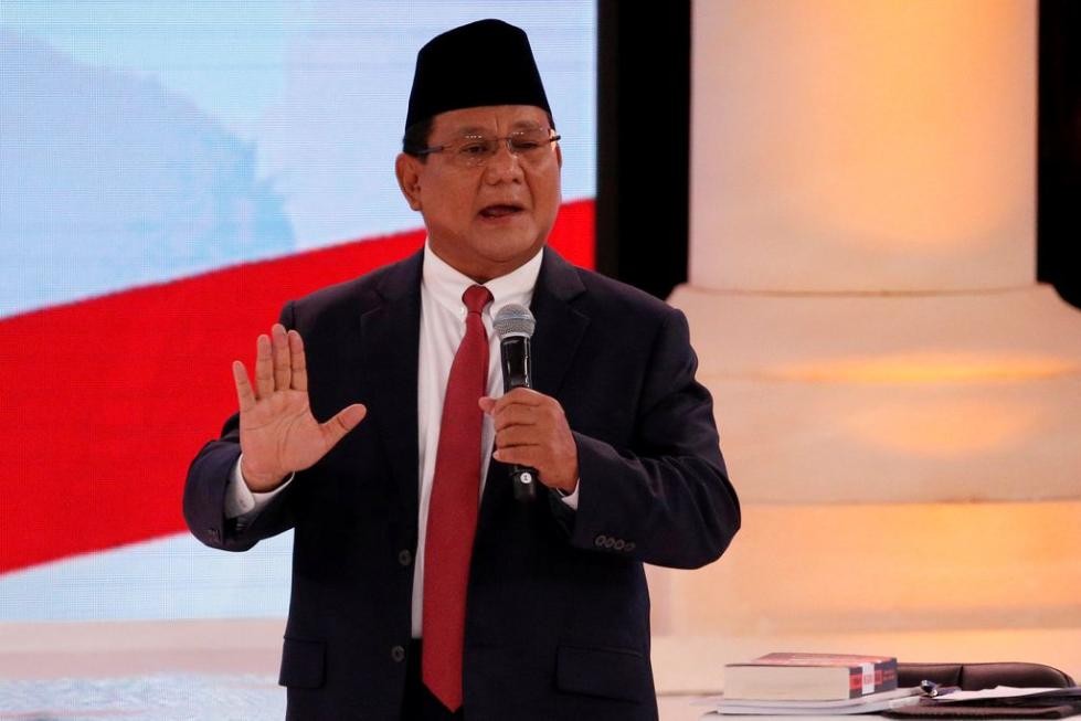 印尼2019年總統選舉候選人普拉博沃‧蘇比安托。（圖源：路透社）