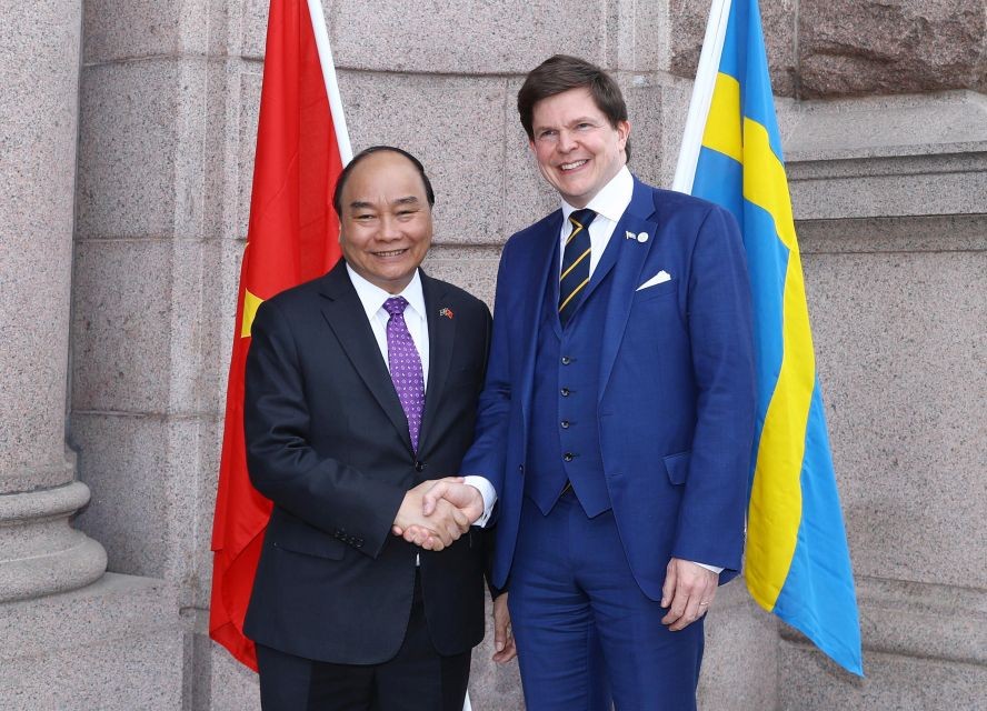 阮春福總理會見瑞典議會議長安德烈亞斯‧諾倫。（圖源：VGP）