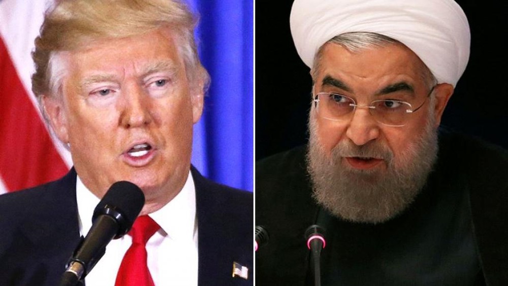 美國總統特朗普與伊朗總統魯哈尼。（圖源：互聯網）