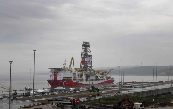 土耳其當地時間20日向地中海東部派遣第二艘油氣鑽探船“亞武茲”號。（圖源：新華社）