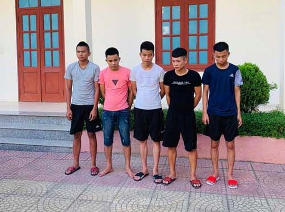 被刑拘的5名嫌犯。（圖源：警方提供）